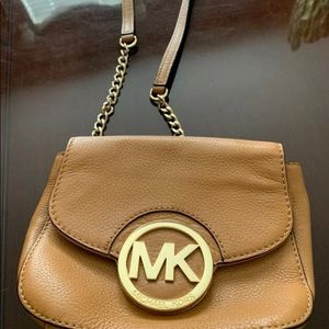 Michael Kors Fulton bag. Soft Pebbled tan Leather